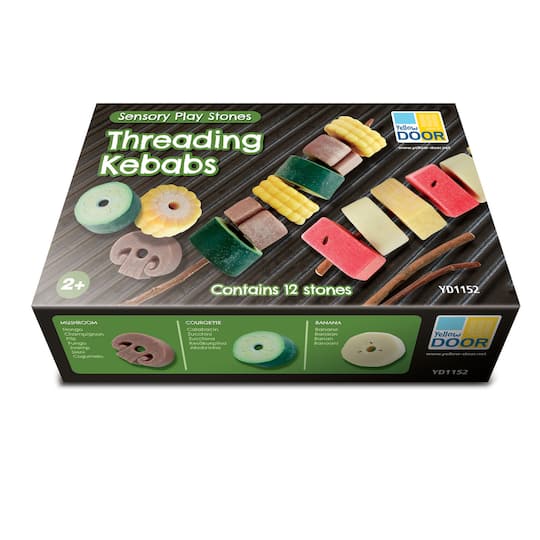 Yellow Door Threading Kebabs Sensory Play Stones Set